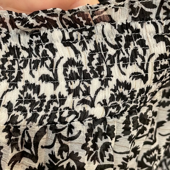 A.L.C. Black/White Macpherson Tie Front Halter Floral casual Maxi  Brand New - Picture 10 of 10